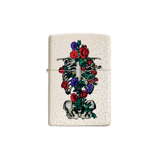 Zippo 49252 Floral Skeleton Design Zippo Lighter ONE