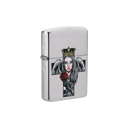 Zippo 49262 Angel and Skull Design Zippo Lighter ONE