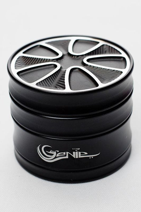 Genie Rims aluminium grinder-Black - One Wholesale