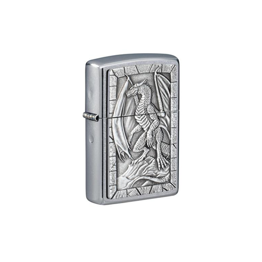 Zippo 49296 Dragon 2 Emblem Design Zippo Lighter ONE