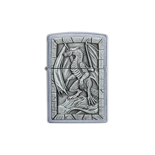 Zippo 49296 Dragon 2 Emblem Design Zippo Lighter ONE