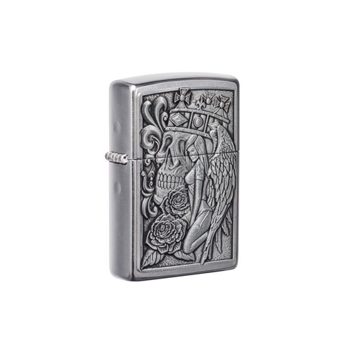 Zippo 49442 Skull and Angel Emblem Design Zippo Lighter ONE