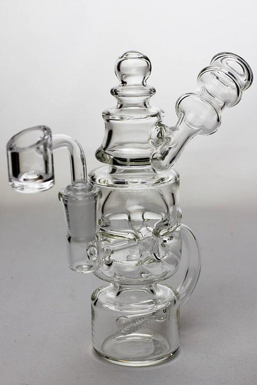 7" Inline diffuser recycled bubbler with a banger Other Shaped Bong ONE