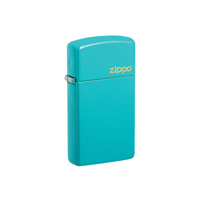 Zippo 49529ZL Slim® Flat Turquoise Zippo Logo Zippo Lighter ONE
