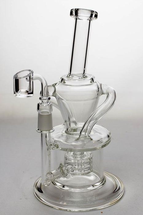10" Barrel-diffuser double tube recycled rig-Clear-4955 - One Wholesale