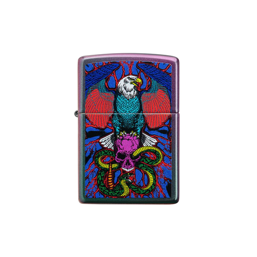 Zippo 49600 Eagle, Snake, Skull Design Zippo Lighter ONE
