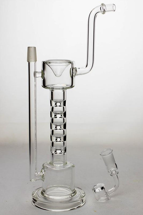 12 in. 5-stage skinny tube rig with a banger- - One Wholesale