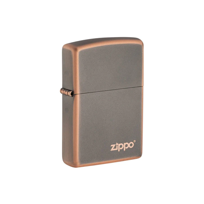 Zippo 49839ZL Rustic Bronze with Zippo logo
