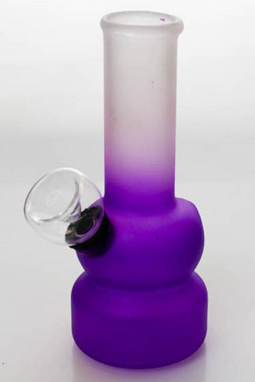 5" Two tone color glass water bong Beaker Bong ONE Purple-4994