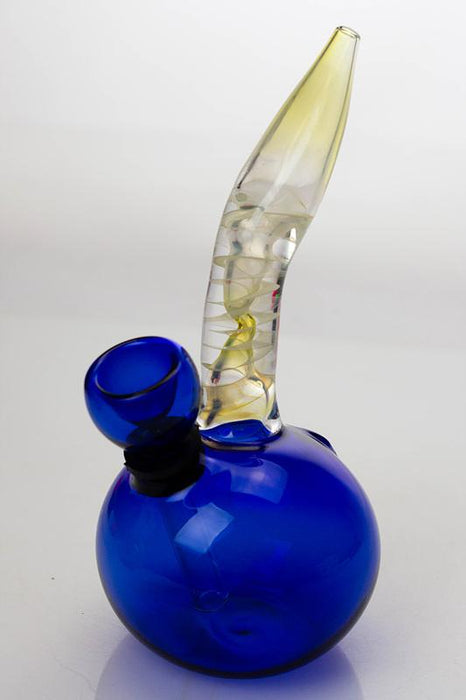 5.5" changing color glass water bong-Type D - One Wholesale