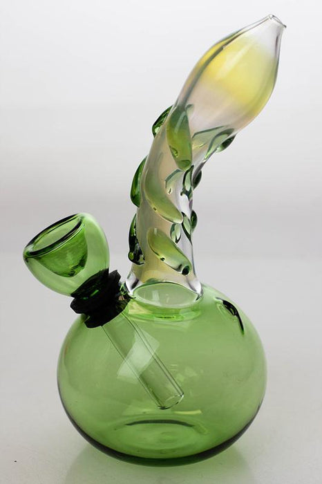 5.5" changing color glass water bong- - One Wholesale