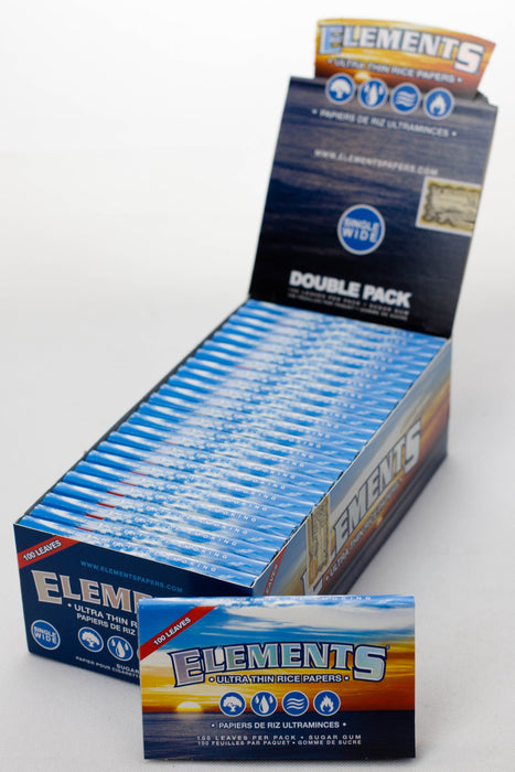 Elements Rice smoking Papers-Single Wide - One Wholesale