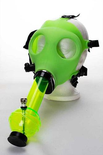 Silicone Glow in the dark Gas Mask bong — Bong Outlet Canada
