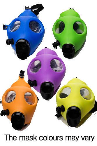 Silicone Glow in the dark Gas Mask bong- - One Wholesale