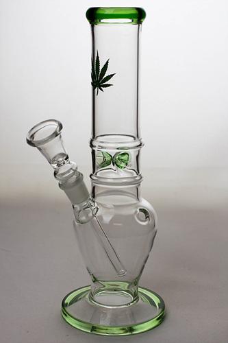 10" glass water pipe - Leaf- - One Wholesale