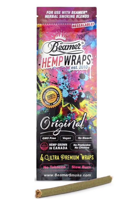 Beamer Original Size Vegan Hemp Wraps 1 pack- - One Wholesale