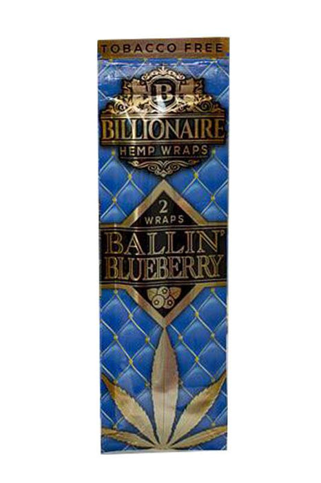 Billionaire Hemp Wraps 1 pack-Blueberry - One Wholesale