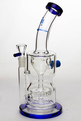 11" infyniti barrel diffuser water recycled bong-Blue - One Wholesale