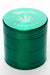 4 parts genie leaf laser etched small herb grinder-Green - One Wholesale