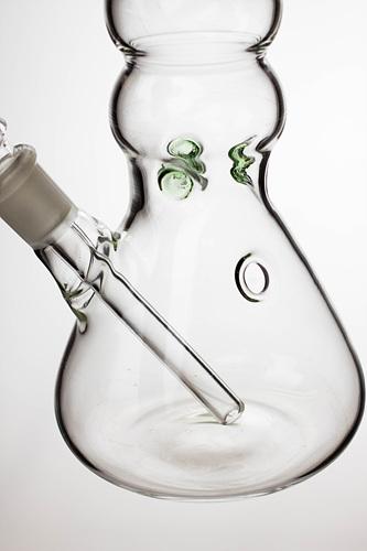 10" glass beaker water pipe - Leaf- - One Wholesale