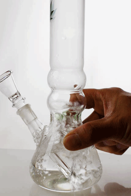 10" glass beaker water pipe - Leaf Beaker Bong ONE