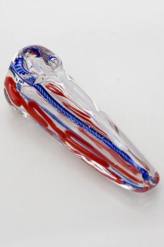 3.5" soft glass 5097 hand pipe- - One Wholesale