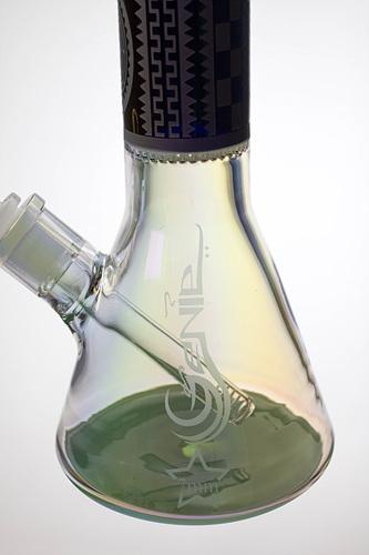 15" Genie 7mm Metallic beaker bong with honeycomb Beaker Bong ONE