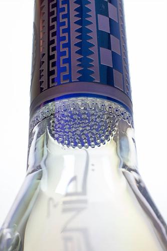 15" Genie 7mm Metallic beaker bong with honeycomb Beaker Bong ONE