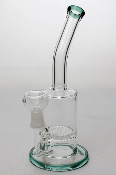 8.5 inches honeycomb flat diffused bubbler-Teal - One Wholesale