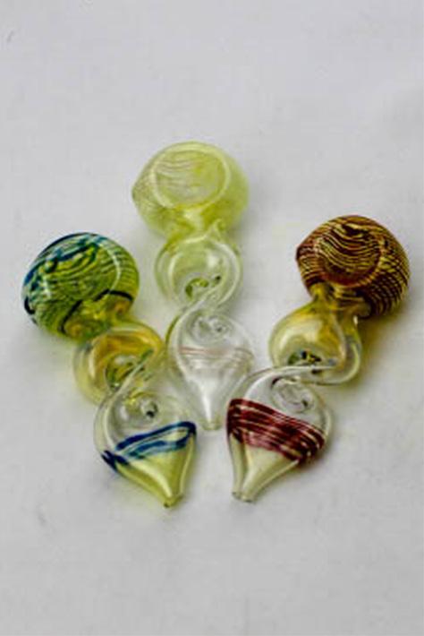 4.5" Changing color twist glass hand pipe Glass Pipe ONE