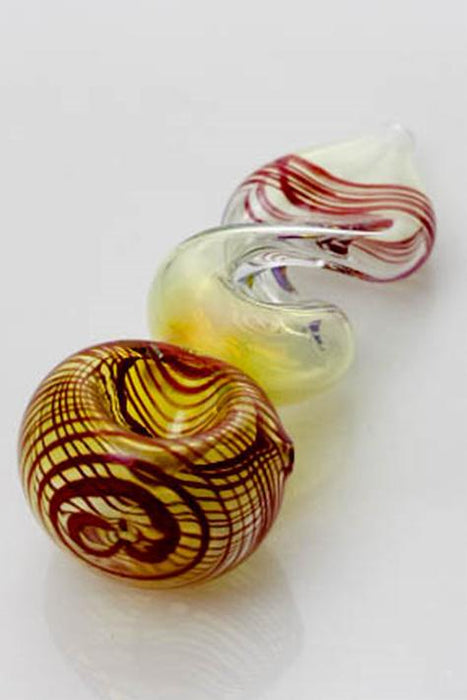 4.5" Changing color twist glass hand pipe- - One Wholesale