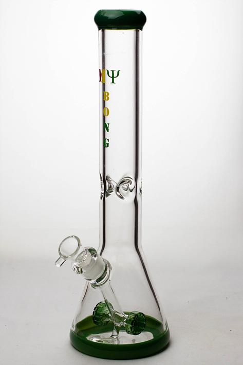 16" my bong cannon diffuser glass water bong Beaker Bong ONE Jade