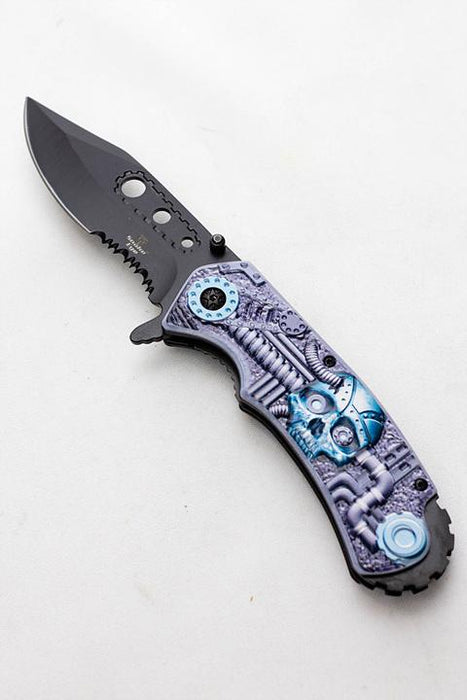 Snake Eye outdoor rescue hunting knife SE0210-Blue-Black - One Wholesale