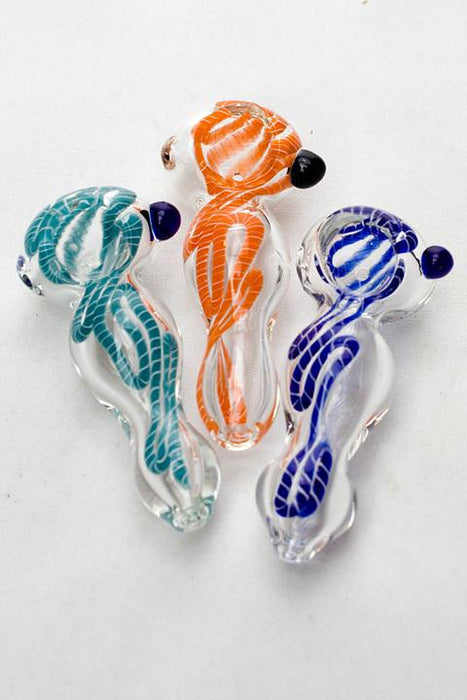 3.5" soft glass 5282 hand pipe- - One Wholesale