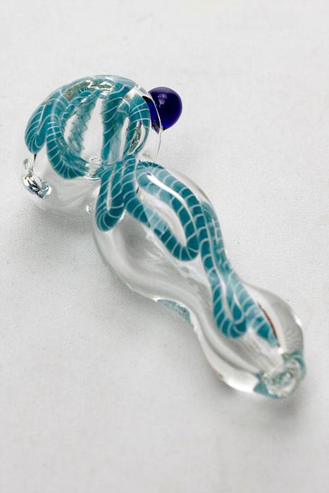 3.5" soft glass 5282 hand pipe- - One Wholesale