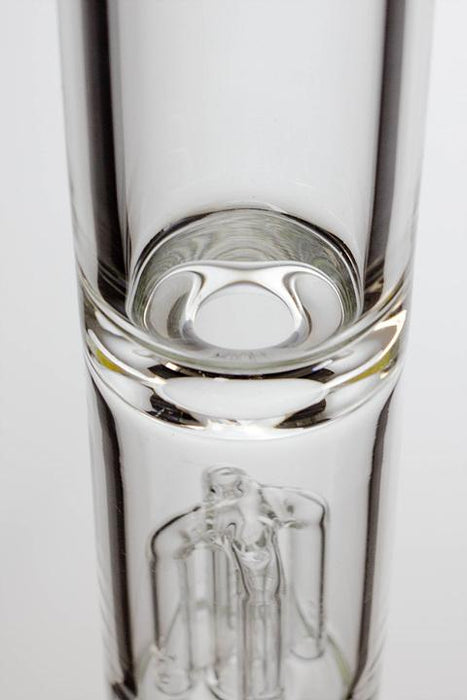21" Infyniti 7 mm thickness dual 4-arm glass water bong- - One Wholesale