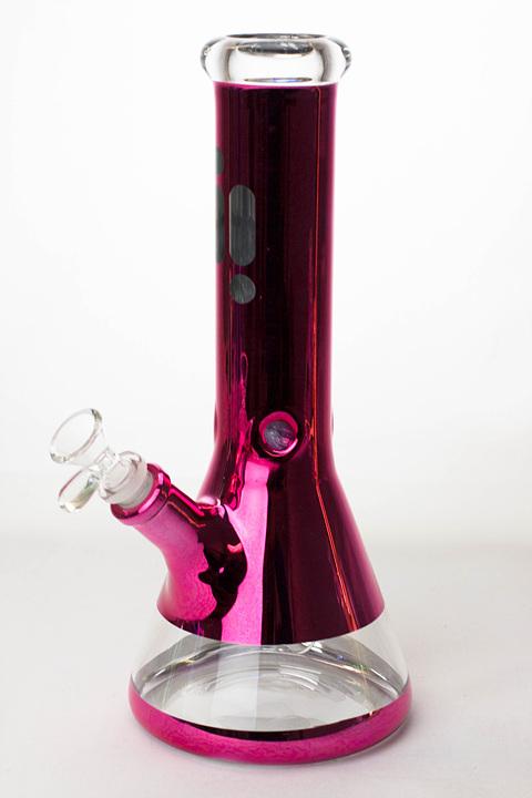 12" Infyniti 7 mm metallic classic beaker bong Glass Bong ONE Pink
