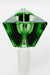 Triangular pyramid Glass bowl-Green - One Wholesale