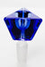 Triangular pyramid Glass bowl-Blue - One Wholesale