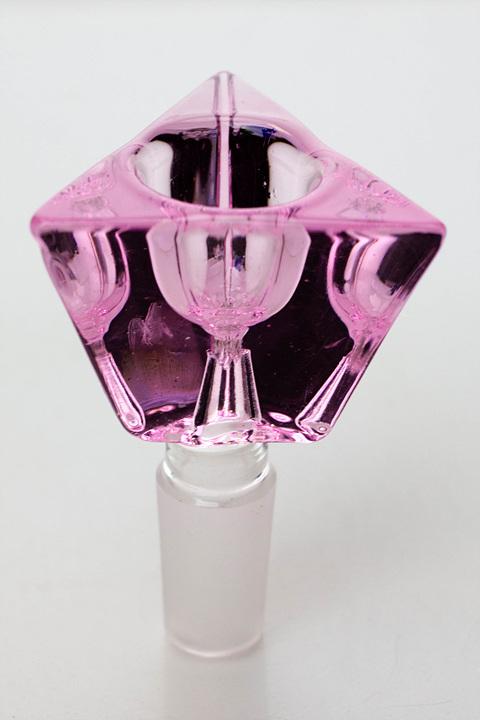 Triangular pyramid Glass bowl Bowl · Popper ONE Pink