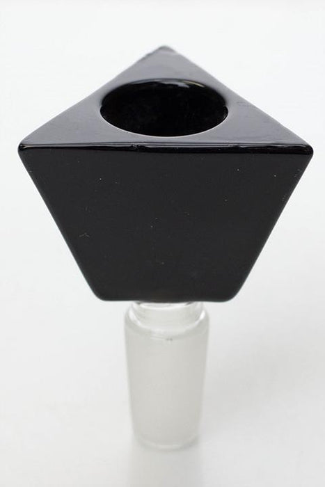 Triangular pyramid Glass bowl-Black - One Wholesale