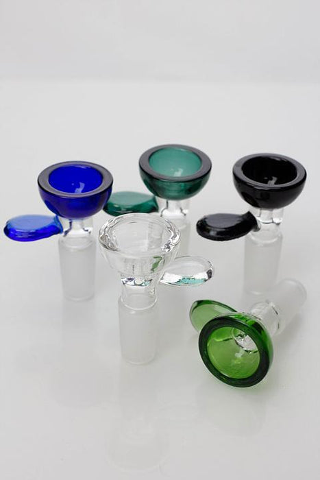 Color glass male bowl- - One Wholesale