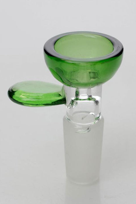 Color glass male bowl-Green - One Wholesale