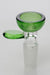 Color glass male bowl-Green - One Wholesale
