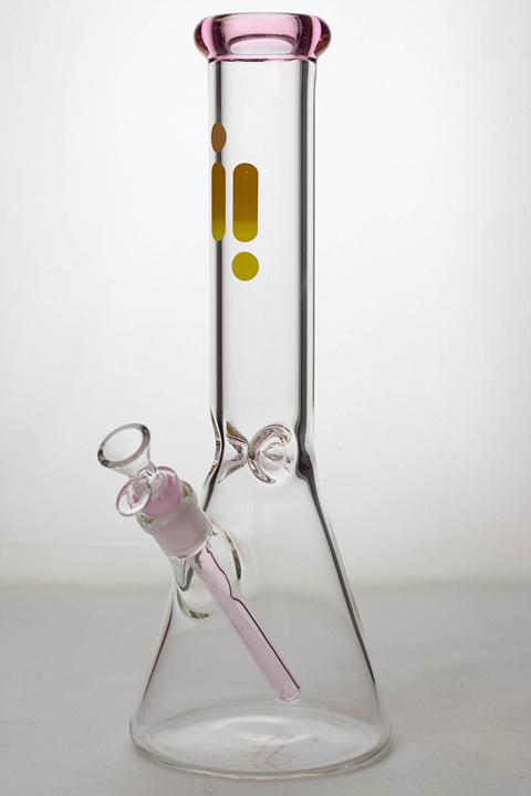 14" infyniti 7 mm glass beaker water bong Glass Bong ONE Pink