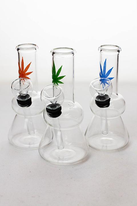 5" mini glass water bong Beaker Bong ONE A