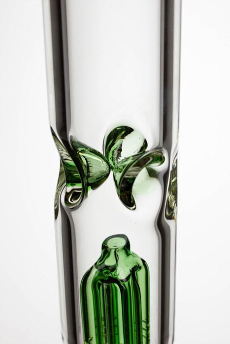 17.5" Infyniti 7 mm thickness single 4-arm glass water bong- - One Wholesale