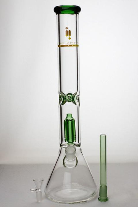 17.5" Infyniti 7 mm thickness single 4-arm glass water bong- - One Wholesale
