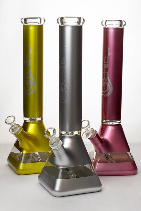15" Genie 7 mm metallic pyramid beaker bong Beaker Bong ONE