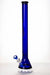 24" Genie 7 mm color-tube and clear-bottom beaker water bong-Blue - One Wholesale